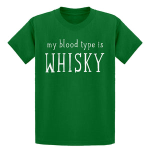 Youth My Blood Type is Whisky Kids T-shirt