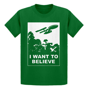 Youth I Want to Believe Space Ship Kids T-shirt