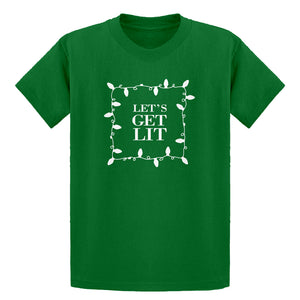 Youth Lets Get Lit Kids T-shirt