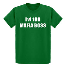 Youth Lvl 100 Mafia Boss Kids T-shirt