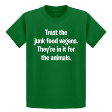 Youth Junk Food Vegans Kids T-shirt