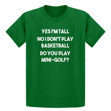 Youth Yes I'm Tall Kids T-shirt