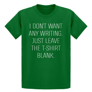 Youth Leave the Tshirt Blank Kids T-shirt