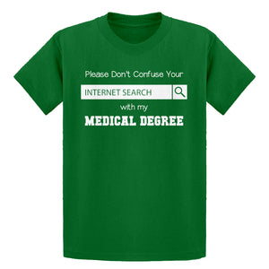 Youth Don't Confuse Your Search Kids T-shirt