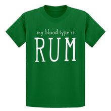 Youth My Blood Type is Rum Kids T-shirt