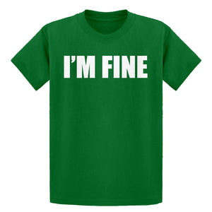 Youth I'm Fine Kids T-shirt