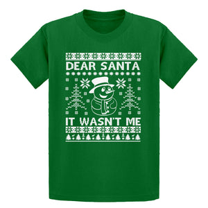 Youth Dear Santa It Wasn't Me Kids T-shirt