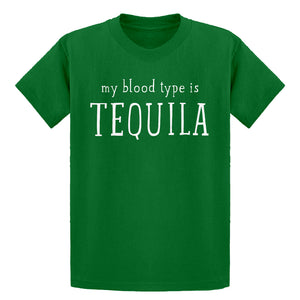 Youth My Blood Type is Tequila Kids T-shirt