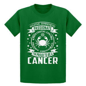 Youth Cancer Astrology Zodiac Sign Kids T-shirt
