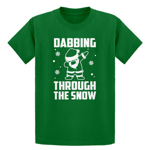 Youth Dabbing through the Snow Kids T-shirt