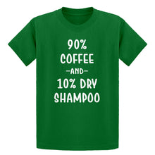 Youth 90% Coffee 10% Dry Shampoo Kids T-shirt
