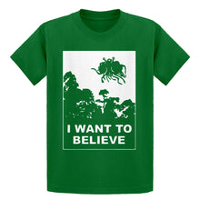 Youth I Want to Believe Flying Spaghetti Monster Kids T-shirt