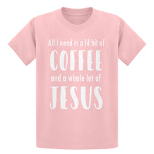 Youth Lil Bit Coffee Whole Lotta Jesus Kids T-shirt