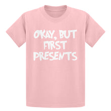 Youth Okay but first, presents. Kids T-shirt