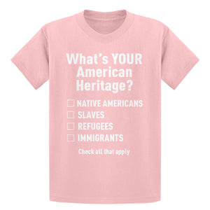 Youth What's Your Heritage? Kids T-shirt