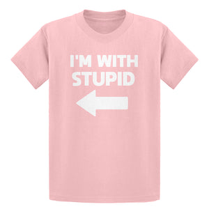 Youth I'm With Stupid Left Kids T-shirt
