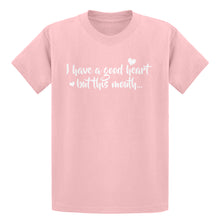 Youth I have a good heart but this mouth Kids T-shirt