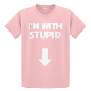 Youth I'm with Stupid Down Kids T-shirt