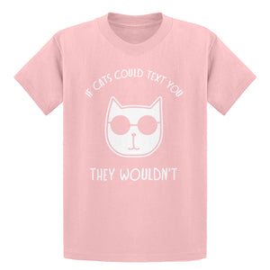 Youth If Cats Could Text Kids T-shirt