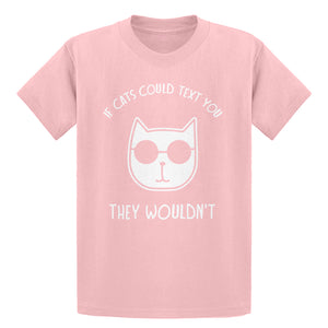 Youth If Cats Could Text Kids T-shirt