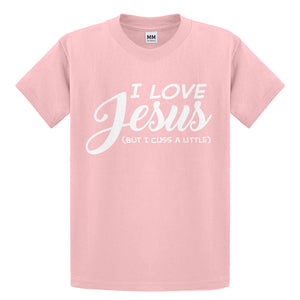 Youth I Love Jesus but I Cuss a Little Kids T-shirt