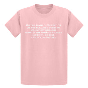 Youth On the Sands of Hesitation Kids T-shirt