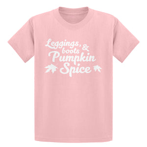 Youth Leggings, Boots, and Pumpkin Spice Kids T-shirt