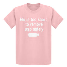 Youth Remove USB Safely Kids T-shirt