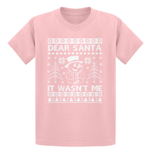 Youth Dear Santa It Wasn't Me Kids T-shirt