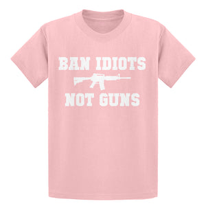 Youth Ban Idiots Not Guns Kids T-shirt