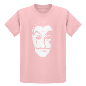 Youth Salvador Dali Face Heist Mask Kids T-shirt