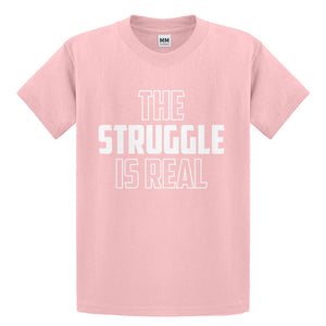 Youth The Struggle is Real Kids T-shirt