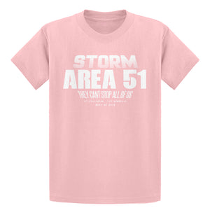 Youth Storm Area 51 They Can't Stop Us All Kids T-shirt