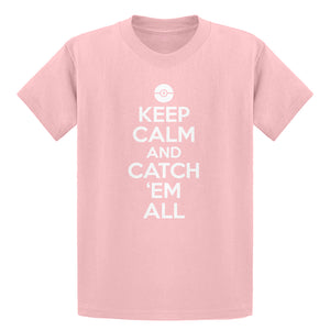 Youth Keep Calm and Catch em All! Kids T-shirt