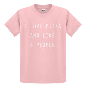 Youth I Love Pizza and like 3 People Kids T-shirt