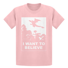 Youth I Want to Believe Fire Dragon Kids T-shirt