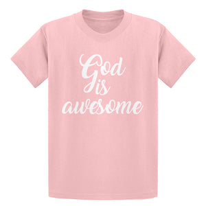 Youth God is AWESOME Kids T-shirt