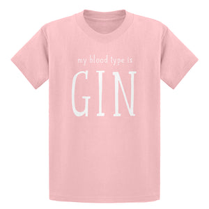 Youth My Blood Type is Gin Kids T-shirt