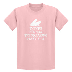 Youth They're Turning the Freaking Frogs Gay! Kids T-shirt