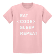 Youth Eat Code Sleep Repeat Kids T-shirt