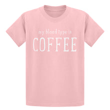 Youth My Blood Type is Coffee Kids T-shirt