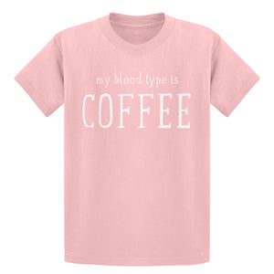 Youth My Blood Type is Coffee Kids T-shirt