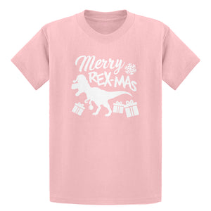 Youth Merry Rex-Mas Kids T-shirt