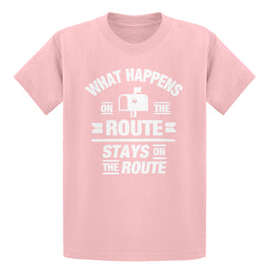 Youth What Happens on the Route Stays on the Route Kids T-shirt