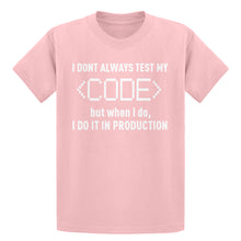 Youth I Dont Always Code Kids T-shirt