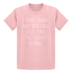 Youth Leave the Tshirt Blank Kids T-shirt