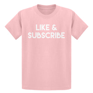 Youth Like and Subscribe Kids T-shirt