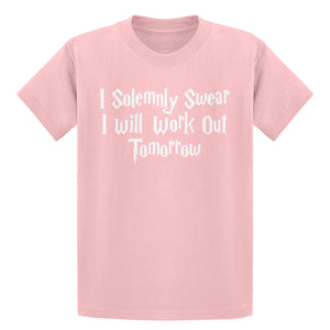 Youth Solemnly Swear to Work Out Kids T-shirt