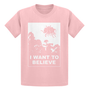 Youth I Want to Believe Flying Spaghetti Monster Kids T-shirt