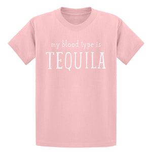Youth My Blood Type is Tequila Kids T-shirt